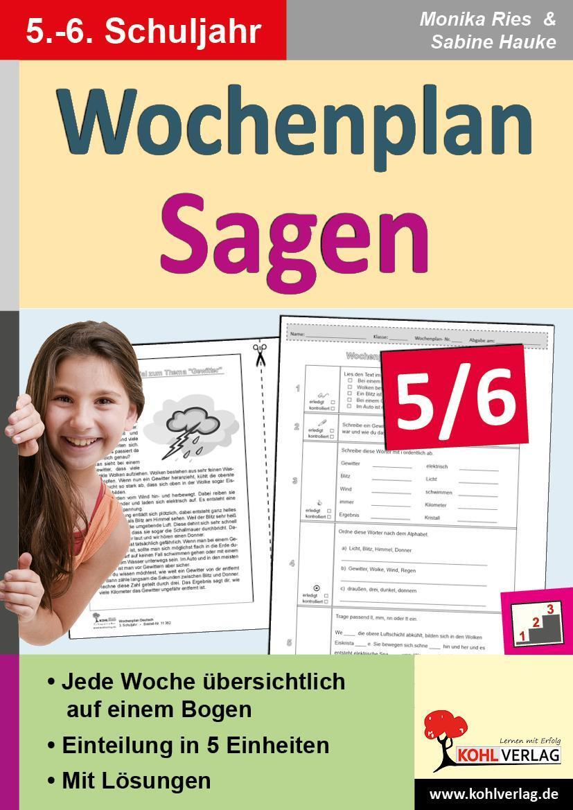 Thumbnail - Wochenplan Sagen 5/6, Sabine Hauke