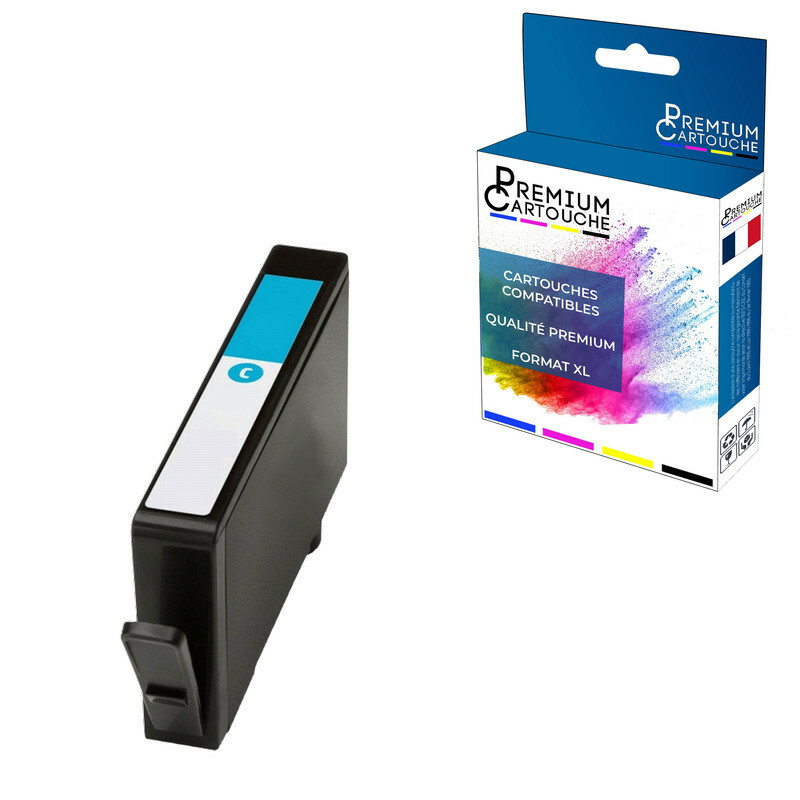Cartouche HP 912 XL Cyan compatible haute capacité pour imprimante OfficeJet