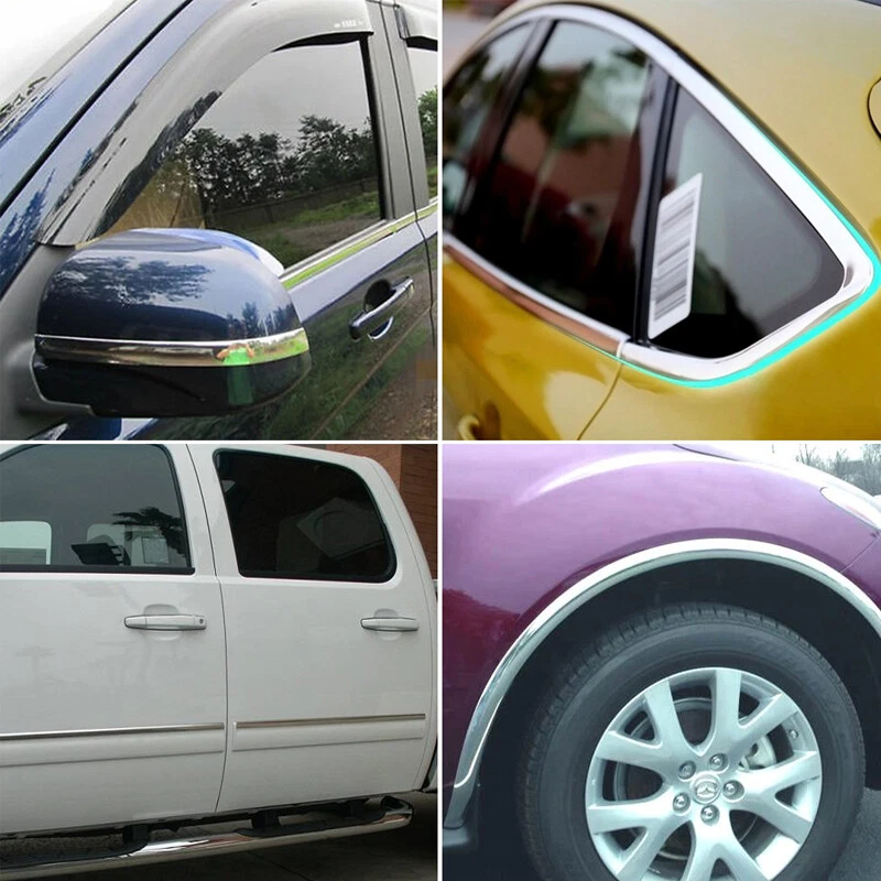 Tira anticolisión puerta coche 3M plateada 20 mm tira borde electrocromado Foto 3 de 4