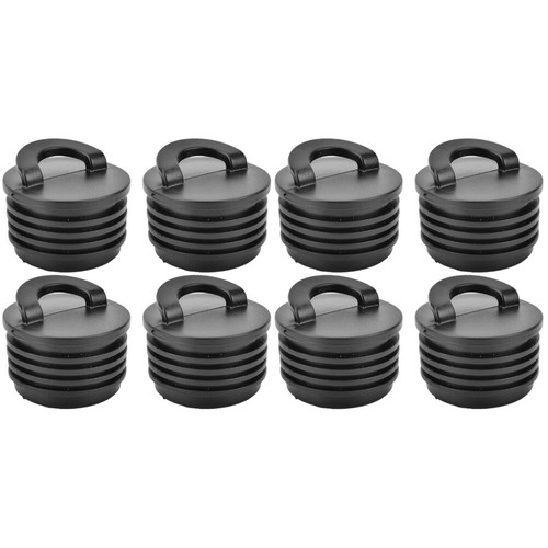 Bouchon De Vidange Universel 25 Mm Pour Bateau, Kayak, Canoë - Fileté, Étanche, Avec Joint Bleu Et Vis, Noir