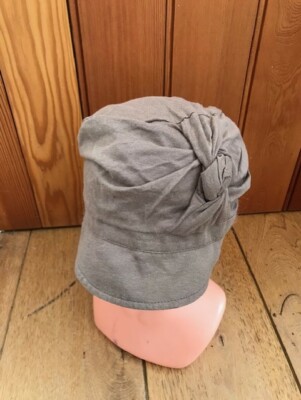Mütze Kappe Next taupe Baumwolle Twist Detail 7 10 Y neu ungetragen