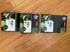 3 X Genuine HP 935XL Cyan/Magenta/Yellow High Yield Ink Cartridge, 3/Pack