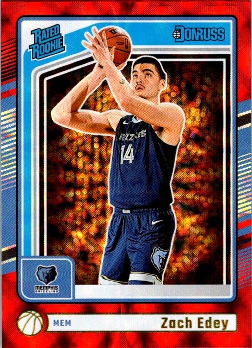 Zach Edey 2024-25 Donruss International Rookie Card #239 Grizzlies