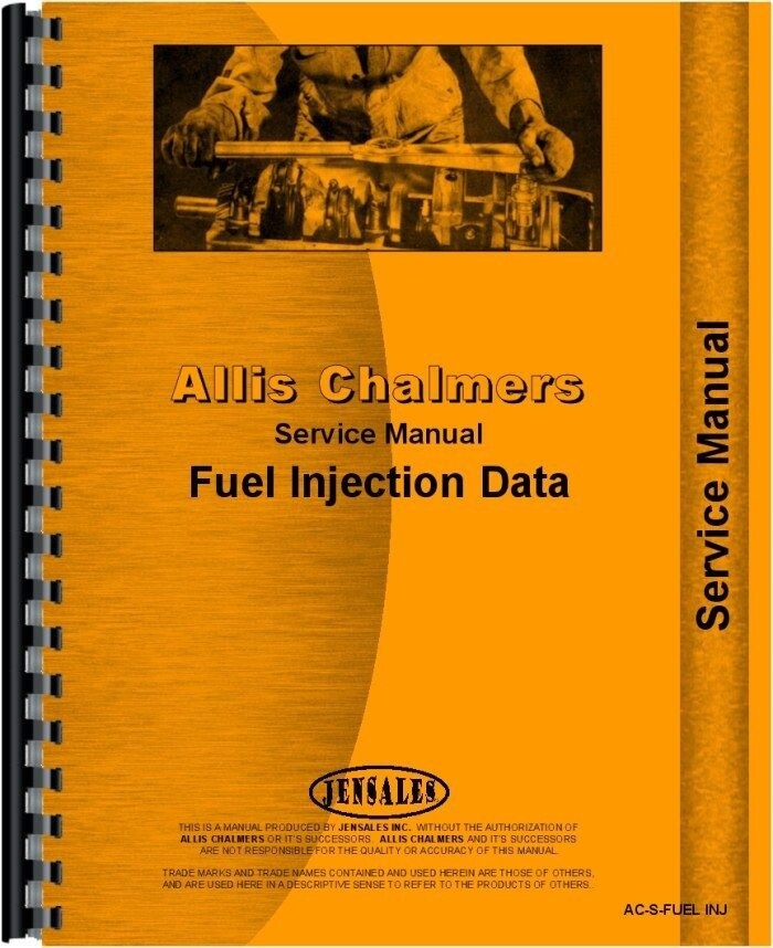 Allis Chalmers Tractor Diesel Pump & Fuel System Service Manual
