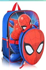 Marvel Spiderman Boys School 16" Backpack with Detachable Lunch Bag Kit