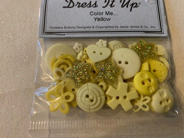 DRESS IT UP 3D COLOR ME YELLOW GLITTER STARS AND MULTI-PIECES