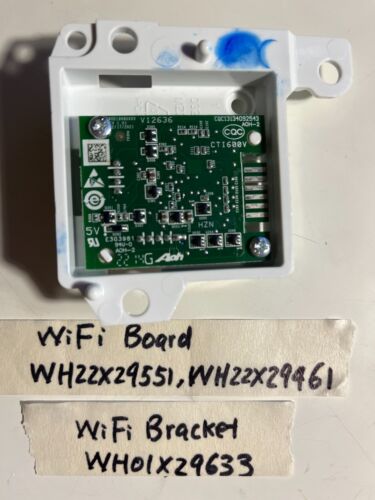 GE Washer WIFI Board WH22X29551, WH22X29461. 290D1910G001 + Support WH01X29633 - Photo 1 sur 4