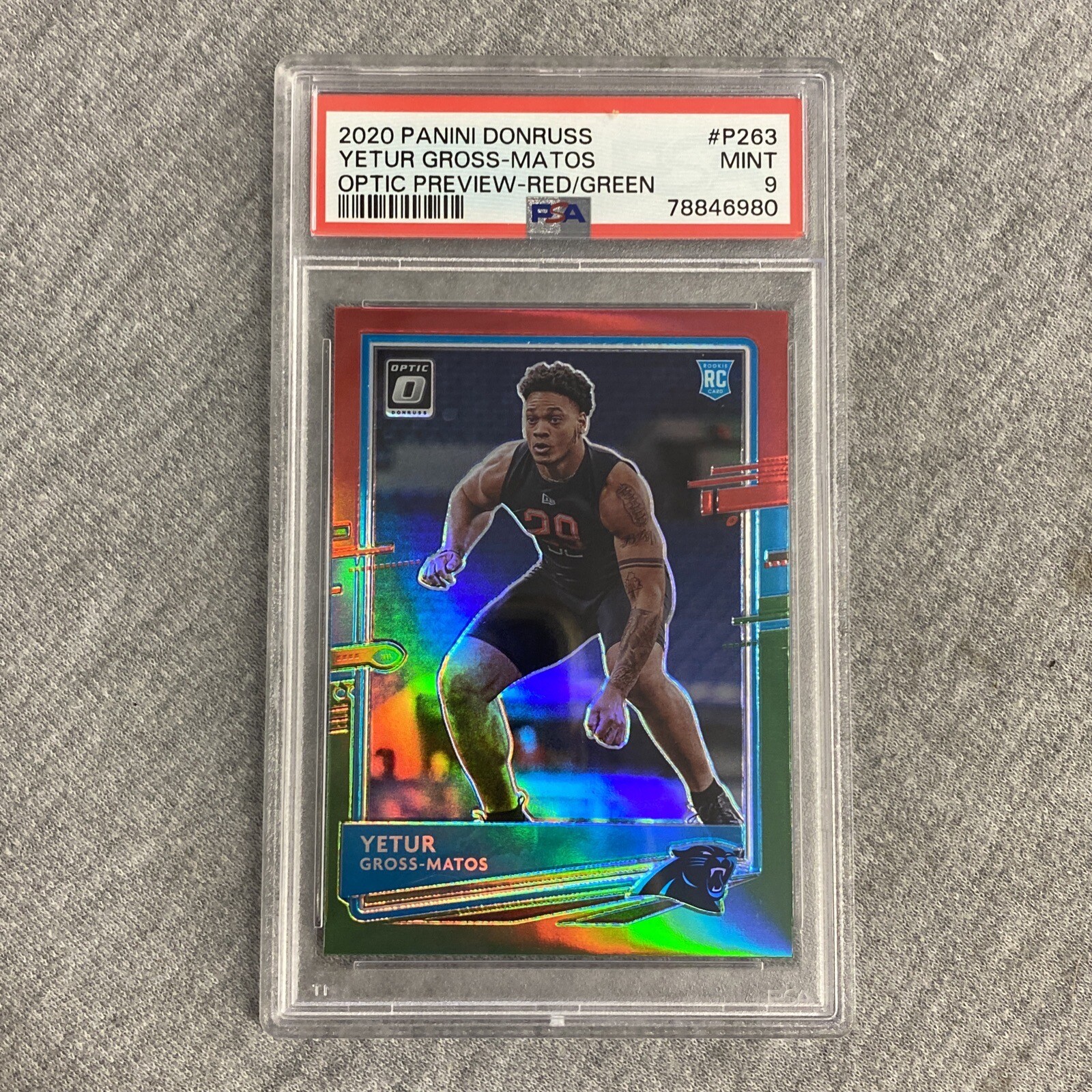 Yetur Gross-Matos Panini Donruss #P263 Optic Preview-Red/Green