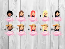 Airplane, Vacation, Travel Girl Planner Stickers- Perfect For Any Planner