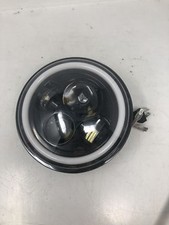 LED Halo Headlight 7" Round Black Housing 1Pc