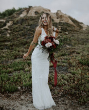 BHLDN Sorrento Beaded Bridal Dress Size 4