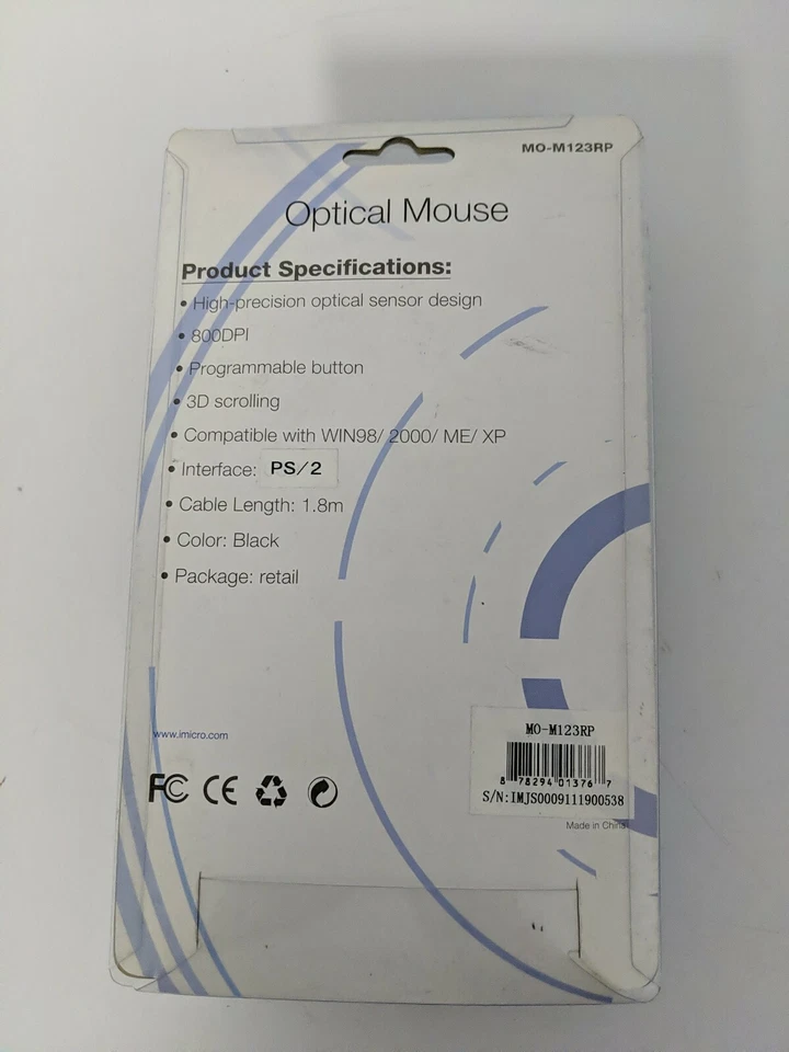 iMICRO OPTICAL MOUSE MO-M123RP - Image 2 of 3