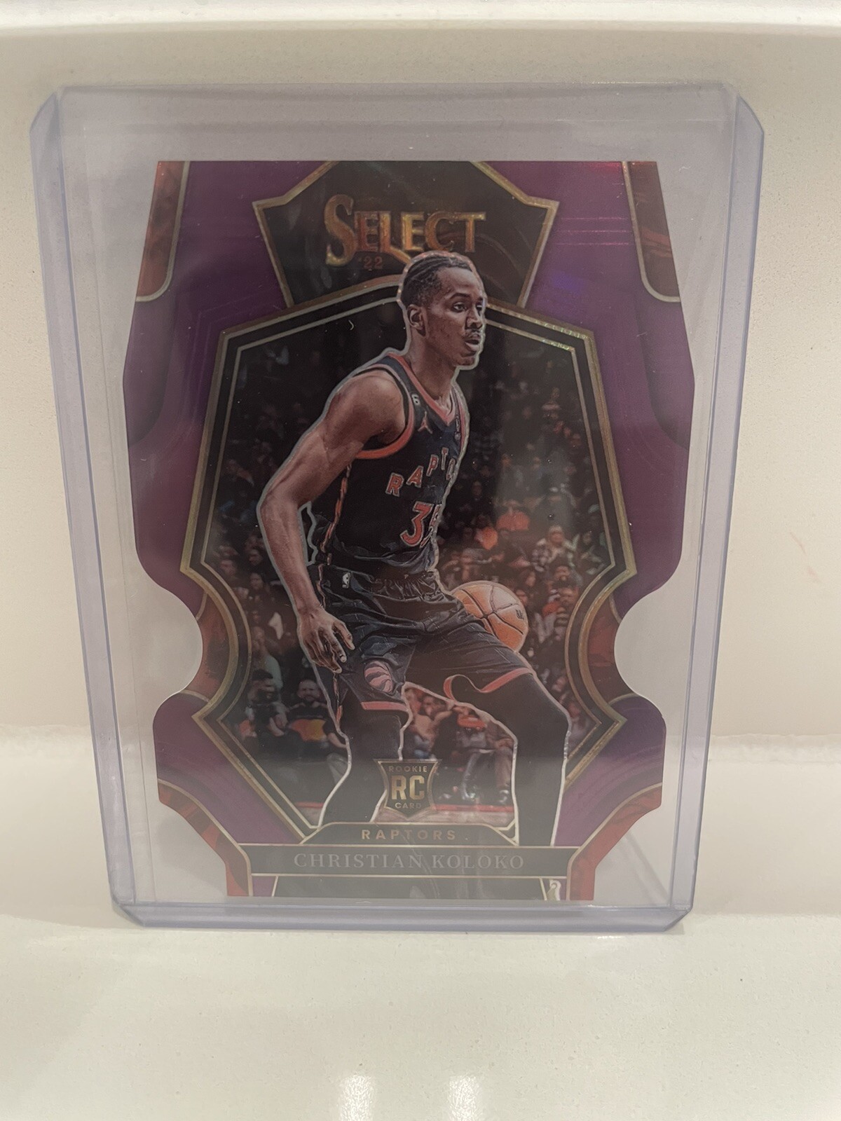 2022-23 Select Christian Koloko Premier Level Purple Prizm Die Cut RC #33/99