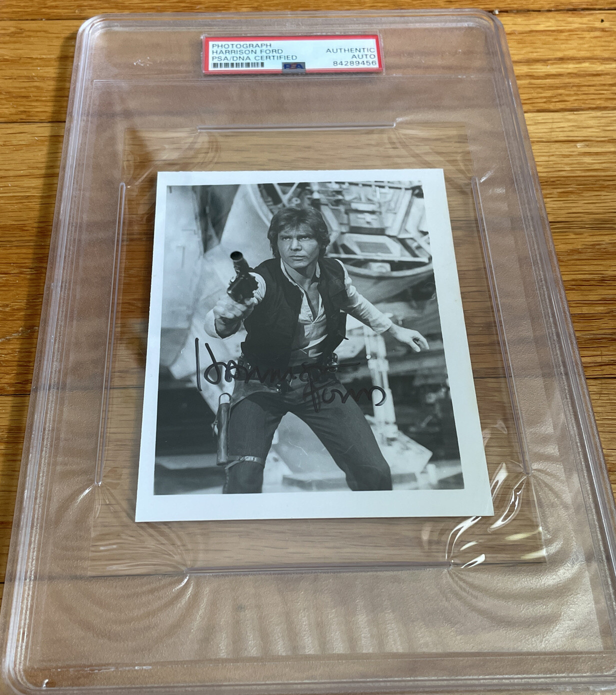 HARRISON FORD VINTAGE SIGNED 4X5 STAR WARS HAN SOLO PHOTO AUTO AUTOGRAPH PSA/DNA