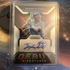 2022 Prizm #DS-EO Edward Olivares Debut Signatures Silver Prizm Auto Royals