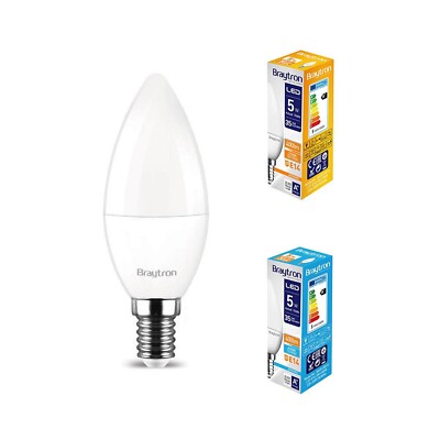 10er Sparpack  LED Leuchtmittel Lampe E14 Kerze C35 5 Watt matt  400 Lumen