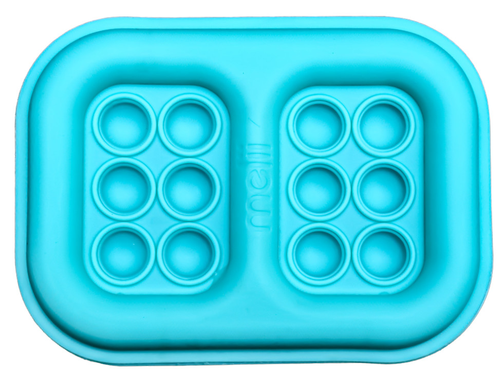 Melii Pop-it Lunch Box Ice Packs &ndash; 2 Piece Set Green & Blue,Reusable & Slim