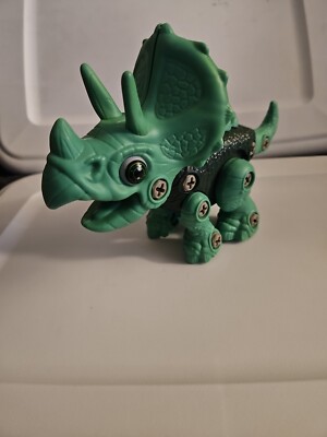 Take Apart Dinosaur Triceratops Green Dino Building Toy STEM Figure Learning