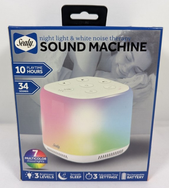 Sealy Multicolor Led Sleep Speaker And White Noise Therapy Sound