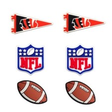 NFL Cincinnati Bengals Football Team For Crocs Shoe Charms Jibbitz - 6 pieces