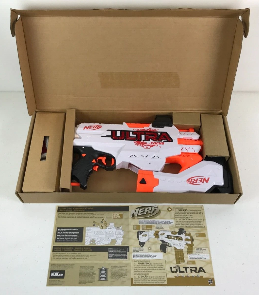 Nerf Ultra Focus Motorized Blaster, 10Dart Clip, 10 Nerf, 56 OFF