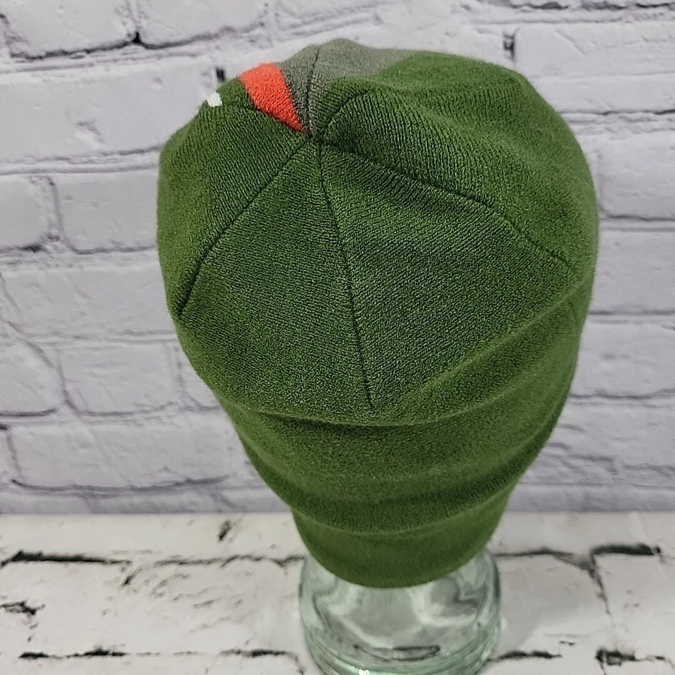 Sombrero Reebok Para Hombres Talla Única Gorro Verde Rayas Elastizado Tejido Gorra de Esquí Cálido Invierno Foto 3 de 4