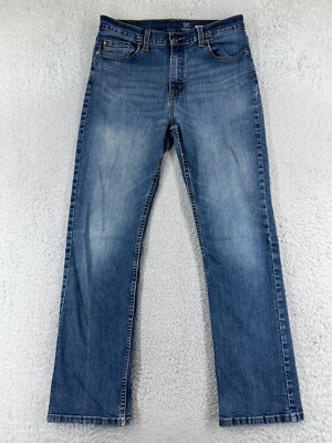 George Jeans Mens 30 Blue Denim Bootcut Cotton Blend Stretch Western