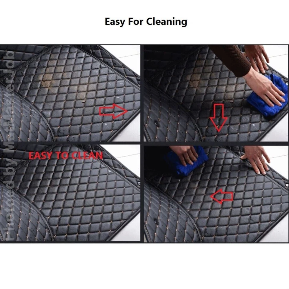 Alfombrilla de coche Premier de cuero PU personalizada para Peugeot RCZ 308 3008 Foto 3 de 4