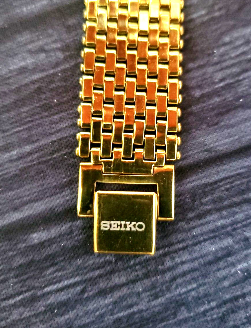 **Vintage Tank Rectangular Black Dial Milanese ba… - image 5