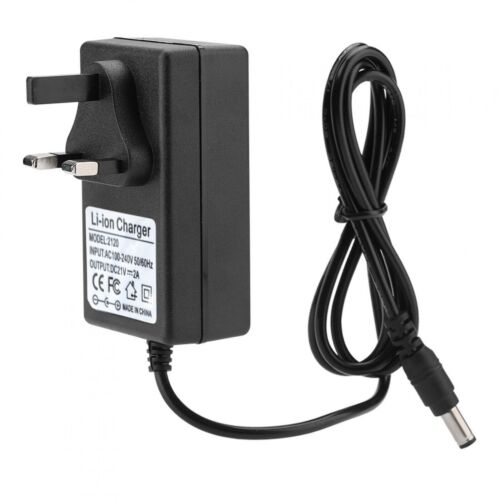 UK Battery Charger AC 220-240V DC 21V 2A Battery Charger Safe Charge Black - Picture 10 of 15