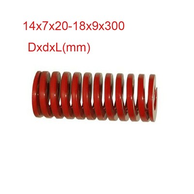 TM Red Medium Load Mold Spring Rectangular Spring Spring Steel 14-18mm Diameter