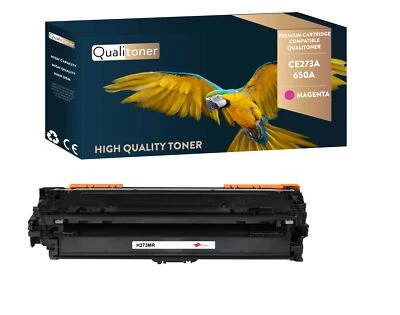 Toner pour HP CE273A 650A Compatible (Magenta ) x1 QUALITONER - Photo 1/4