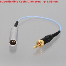 Mini XLR TA4M Male 4Pin to 3.5mm Stereo Plug Locking Cable Bodypack Transmitter