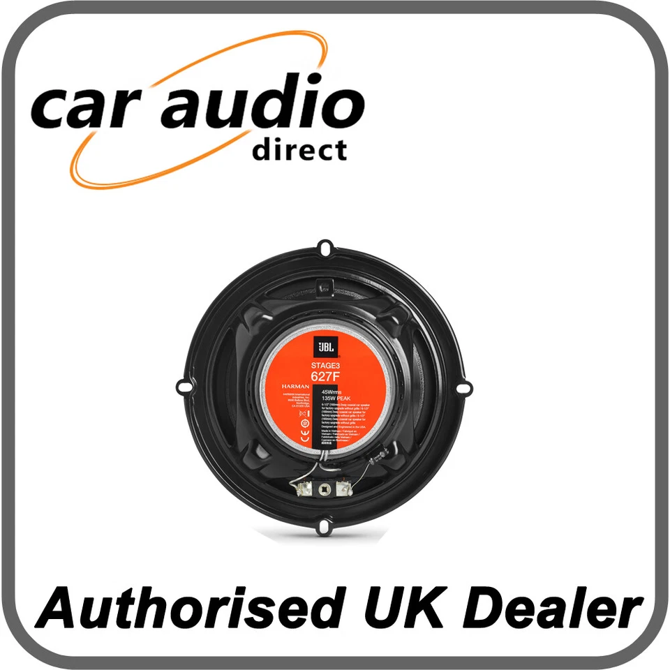 JBL Stage3 627 6.5" 16.5cm 2 Way 225 Watts Coaxial Car Shelf Door Speakers - Image 3 of 4