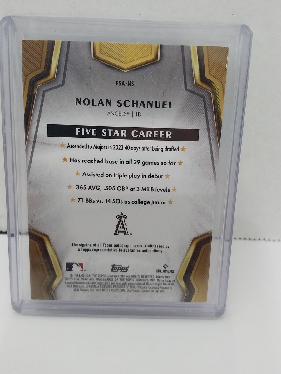 2024 Topps Five Star RC Auto Nolan Schanuel Angels | eBay