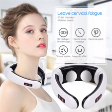 Neck Massager for Pain Relief - Electric TENS Unit with Magnetic Pulse Therapy,
