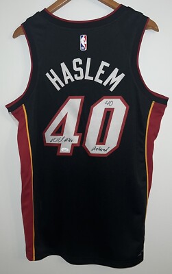 Udonis Haslem Signed Miami Heat 