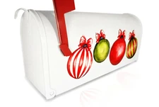 Mailbox Magnet (Partial Cover) Christmas Bulbs Set of 4 Holiday Decor