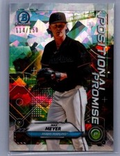 2021 Bowman #POS-MM Max Meyer Chrome Positional Promise Atomic Refractor #/150