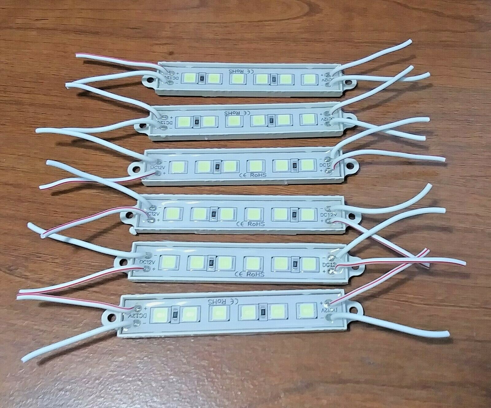 6 Ultra Bright BBT White LED 12 volt Landscape Courtesy Lights