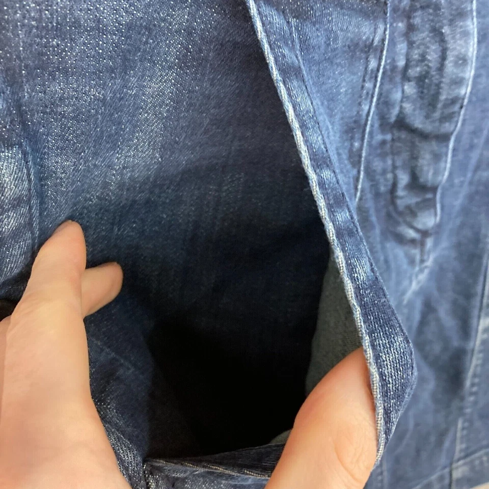 Falda Country Road Mujer Talla 8 Denim Azul Mini Bolsillos Corta Patinador 10505 Foto 4 de 4