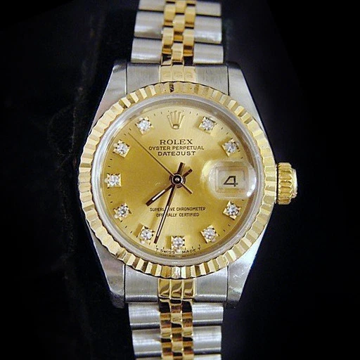 Rolex — Rolex Datejust Lady 2Tone 18k Yellow Gold Steel Watch FACTORY Diamond Dial 69173