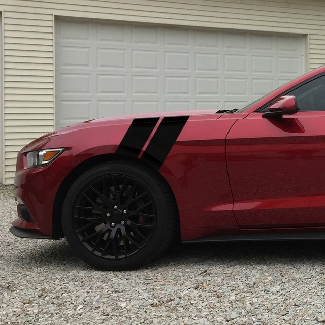 Fender Stripes Car Truck Vinyl Decal Racing 3" Bars Both Sides Matte