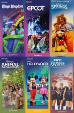 NEWEST CURRENT 2026 Disney World Theme Park Maps 6 map Brochures set NEW