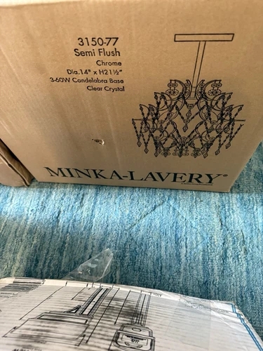 Minka Lavery 3150-77 Mini Chandelier 3 Light Chrome in Traditional Style - 17 - Picture 4 of 5