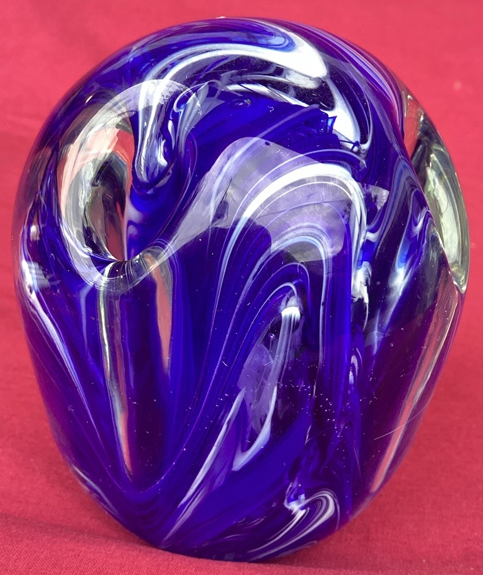 Holder Paperweight Art Glass Ohio