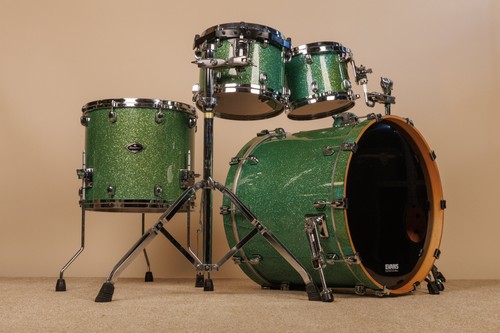 2000s Tama Starclassic Performer B/B Shattered Turquoise Drum Set