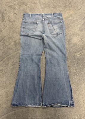 Vintage 70 s Levi s 648 Bell Bottom Lightwash Jeans Western Americana 36 x 30 