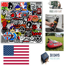 100 Pcs Rock Band Music Stickers Durable and Waterproof Vinyl Stickers
