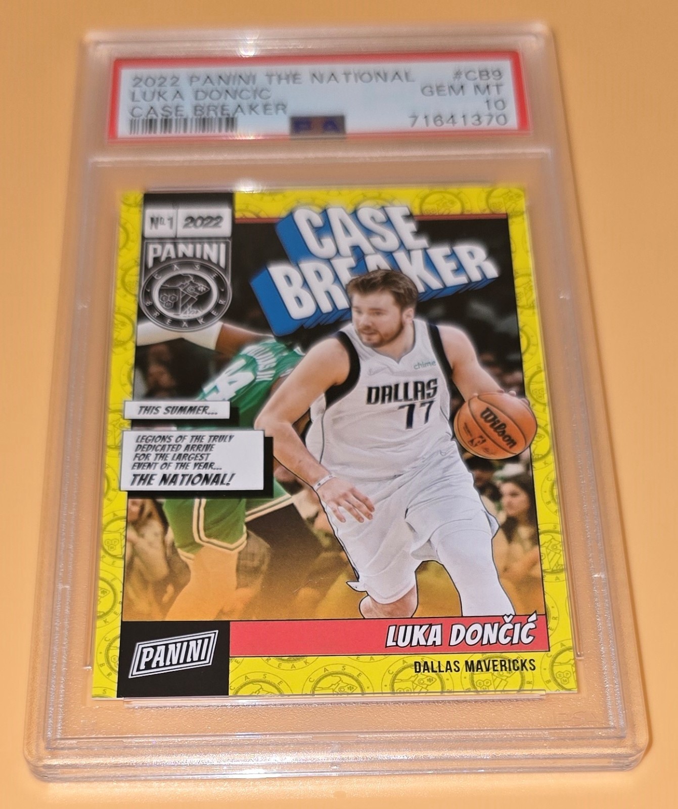 Luka Doncic PSA 10 #'d Low Pop 2022 Panini The National Case Breaker #CB9 Graded view 5